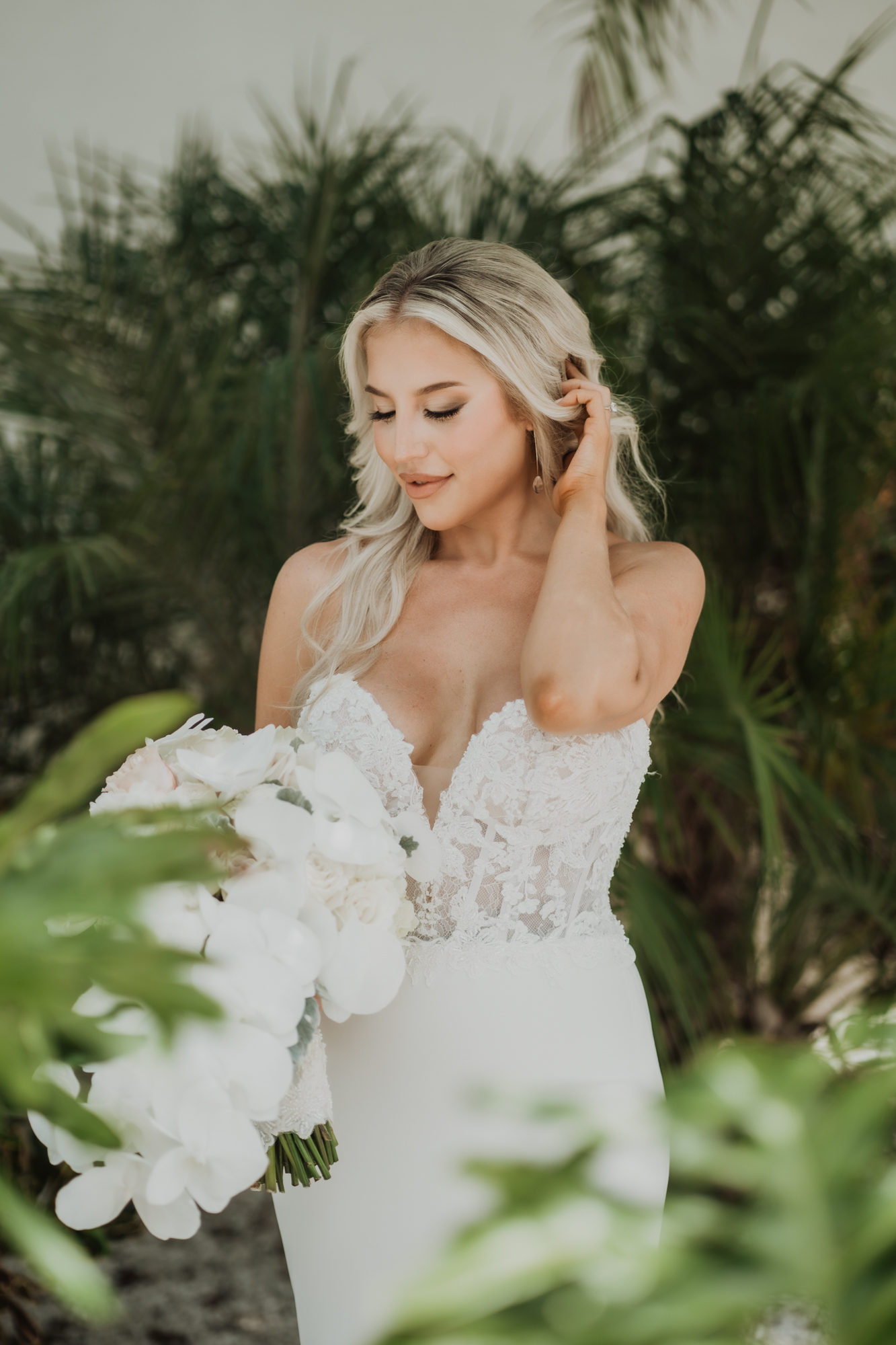 bride on wedding timeline