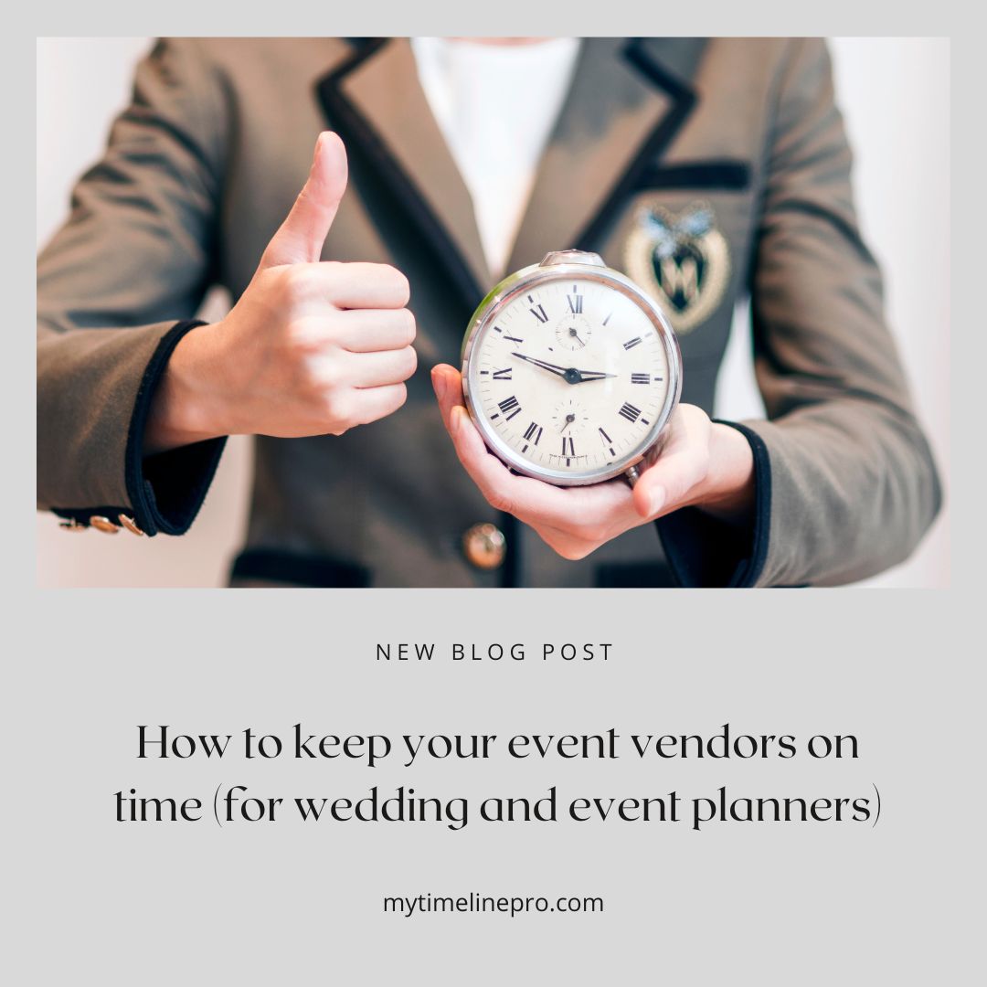 keeping your vendors on time